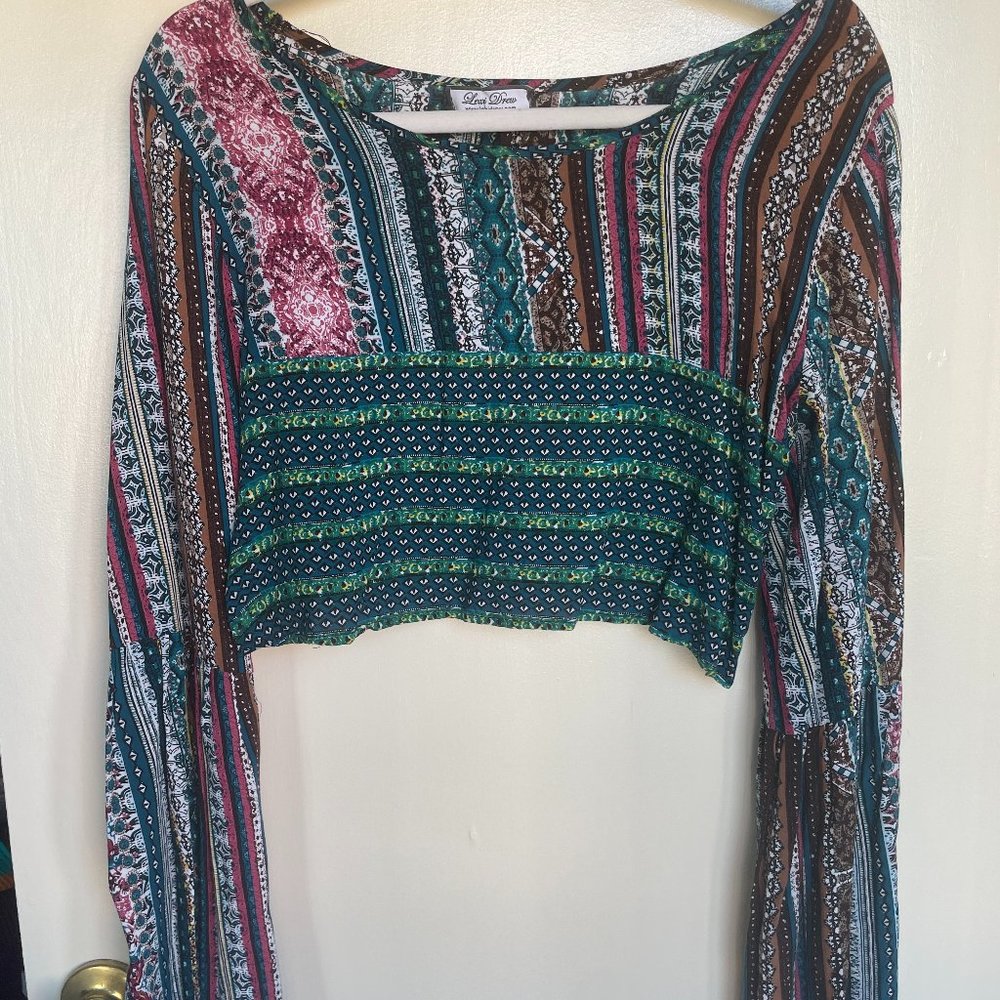 Lexi Drew Bohemian Backless Top